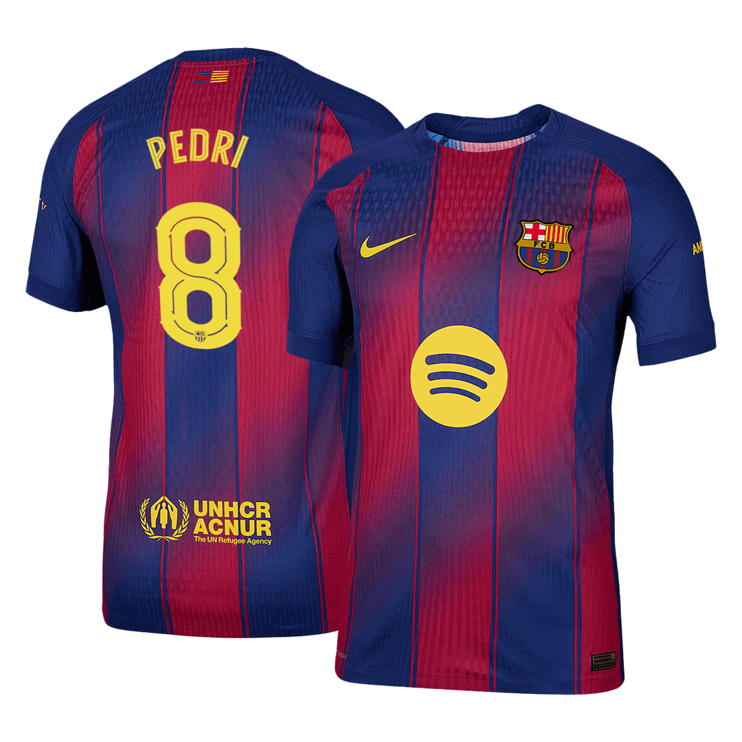 Domácí Fotbalový Dres Barcelona 25/26 Authentic PEDRI #8 UCL