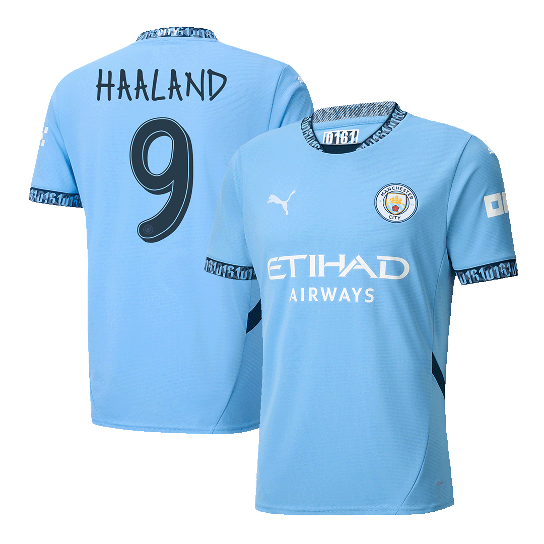 Domácí Fotbalový Dres Manchester City 24/25 HAALAND #9 UCL