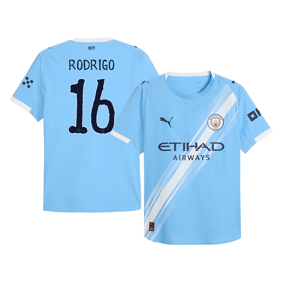 Domácí Fotbalový Dres Manchester City 25/26 Authentic RODRIGO #16