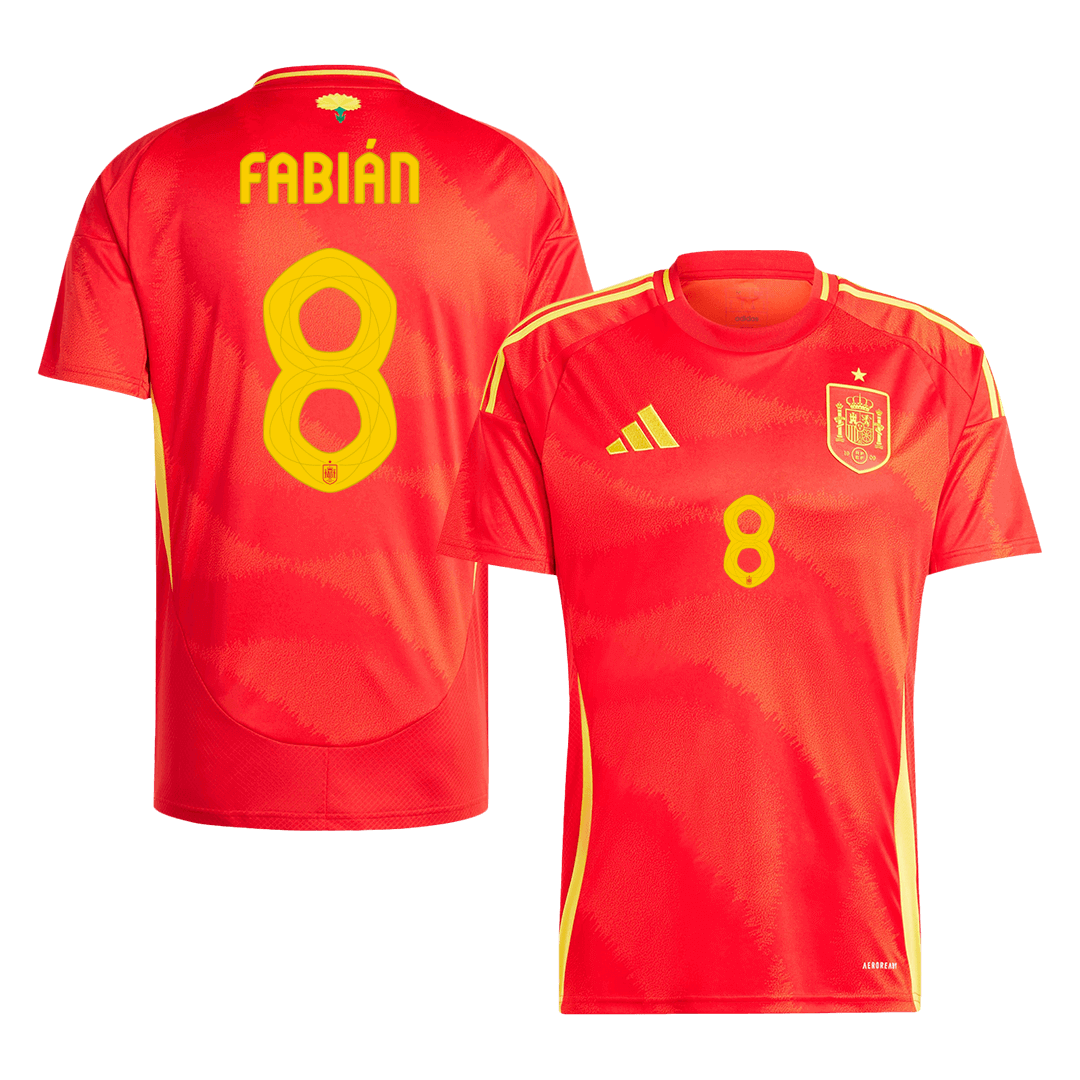 Domácí Fotbalový Dres Spain 2024 FABIÁN #8