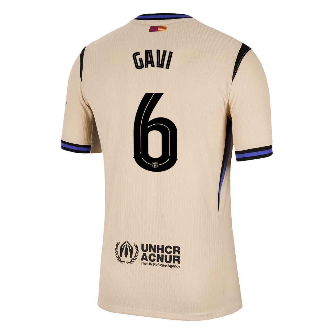 Venkovní Fotbalový Dres Barcelona 25/26 Authentic GAVI #6 UCL