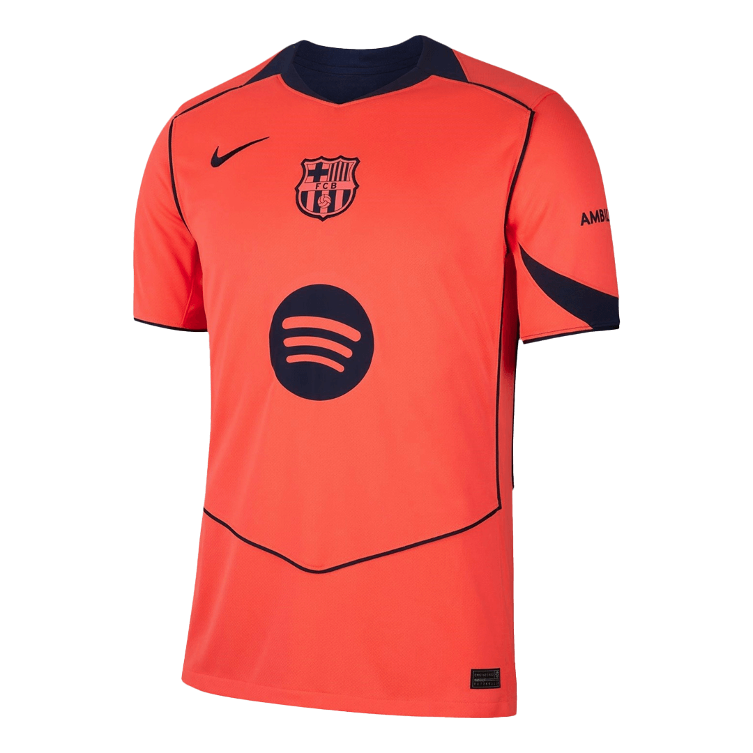 Barcelona třetí fotbalový dres 2025/26 F.DE JONG #21 UCL