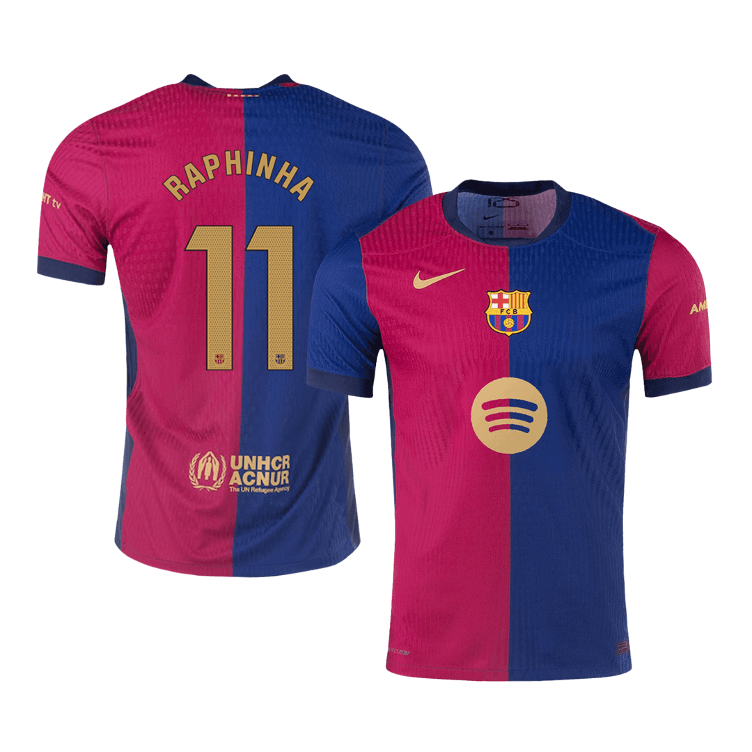 Domácí Fotbalový Dres Barcelona 24/25 Authentic RAPHINHA #11