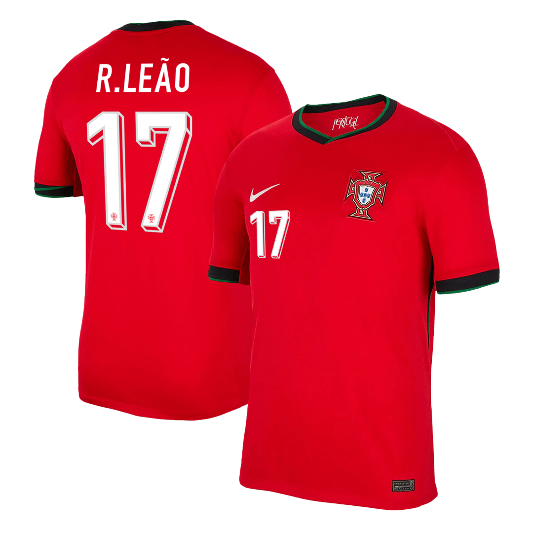 Domácí Fotbalový Dres Portugal 2024 R.LEÃO #17