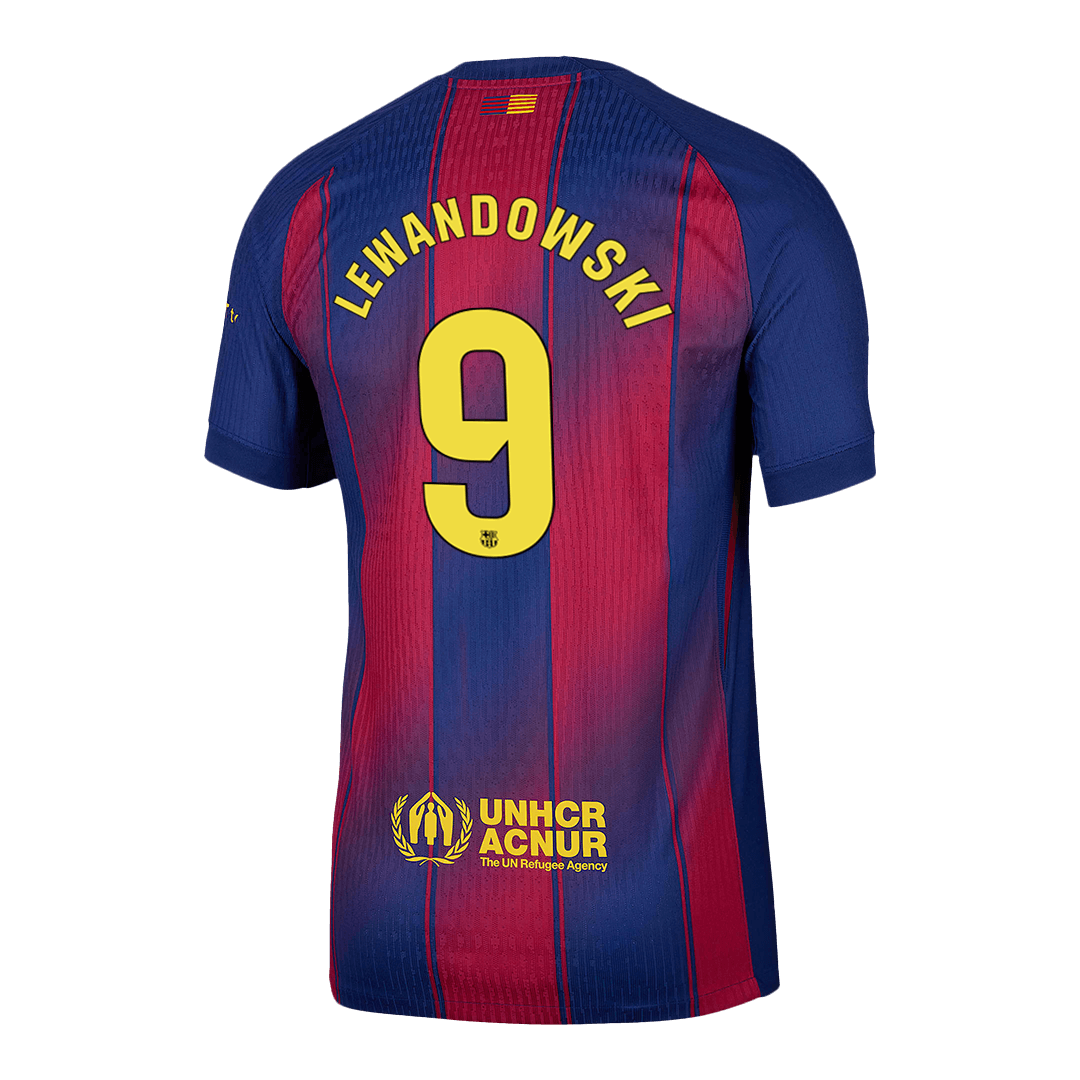 Domácí Fotbalový Dres Barcelona 25/26 Authentic LEWANDOWSKI #9