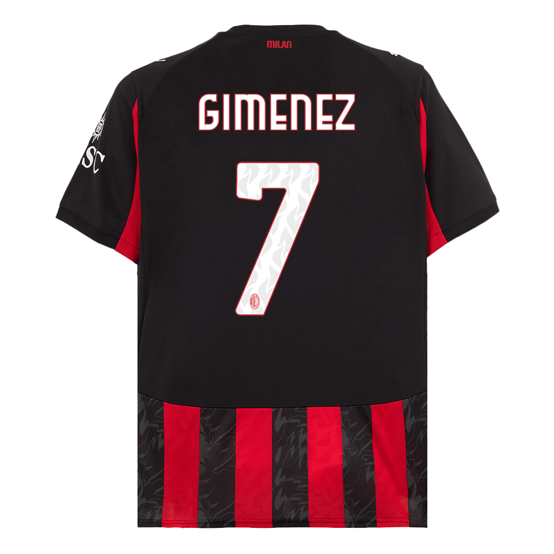 Domácí Fotbalový Dres AC Milán 25/26 GIMENEZ #7