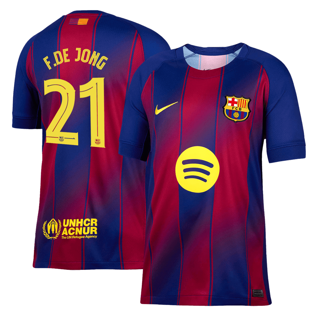 Domácí Fotbalový Dres Barcelona 25/26 F.DE JONG #21 UCL