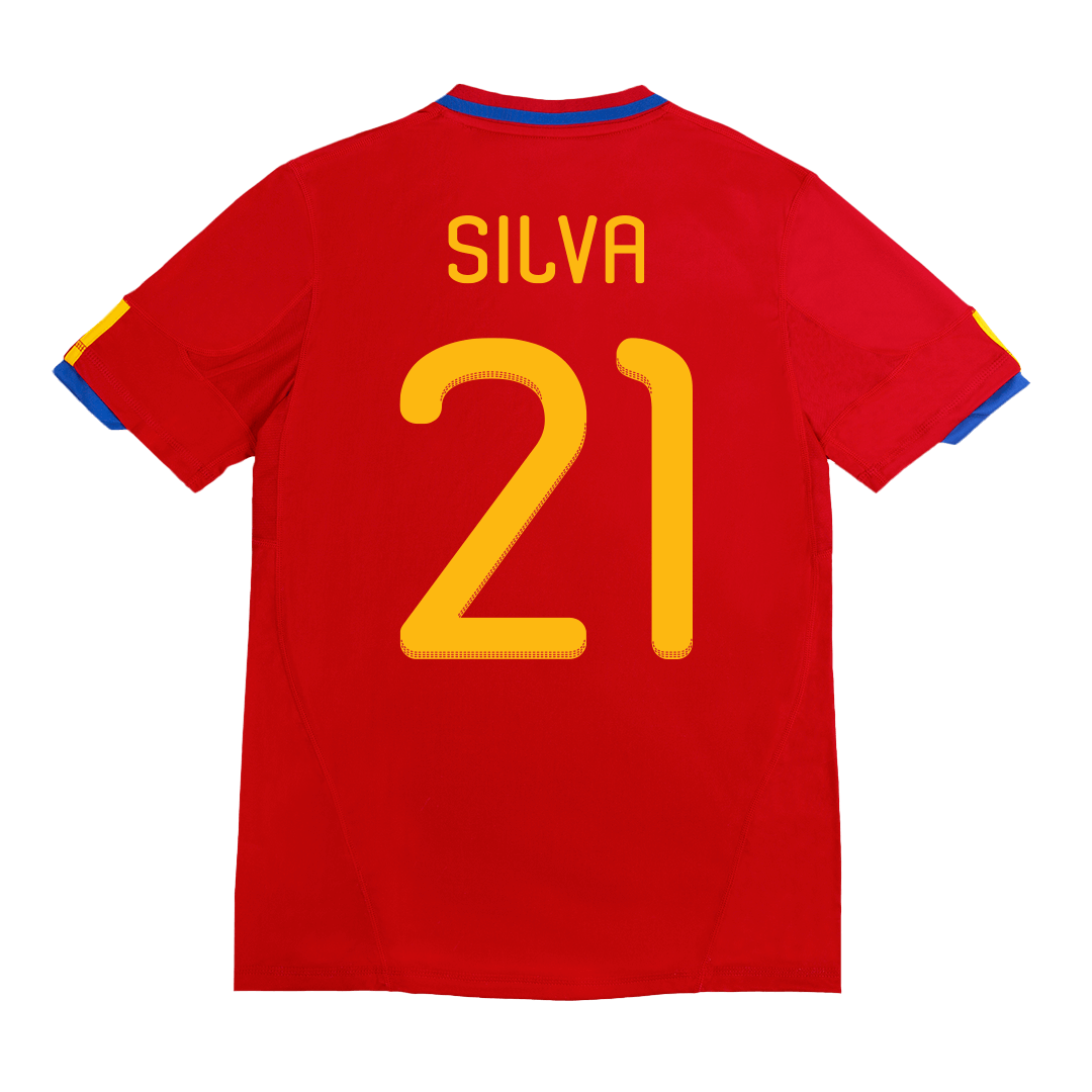 Domácí Retro Dres Spain 2010 SILVA #21