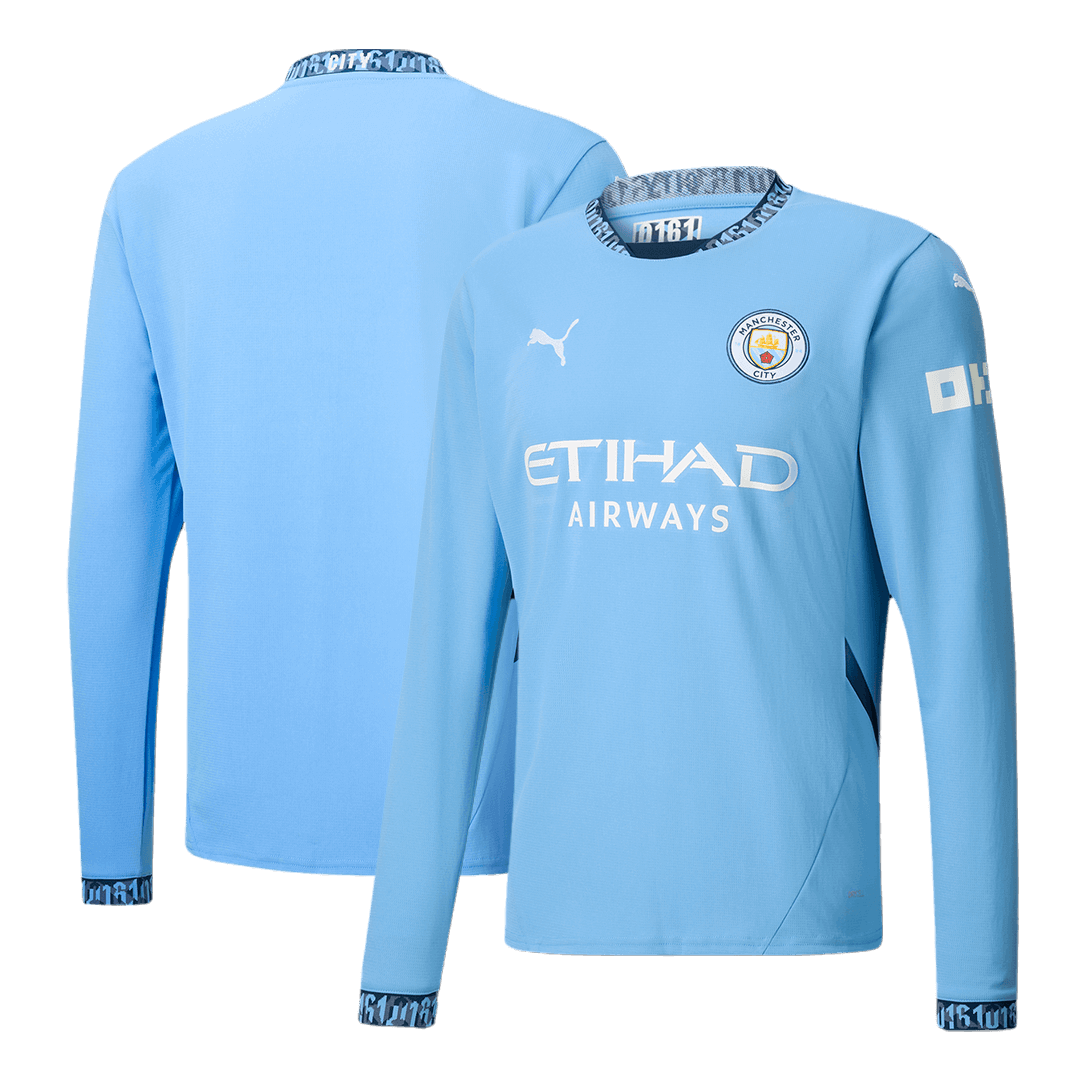 Domácí Fotbalový Dres Manchester City 24/25 Long Sleeve