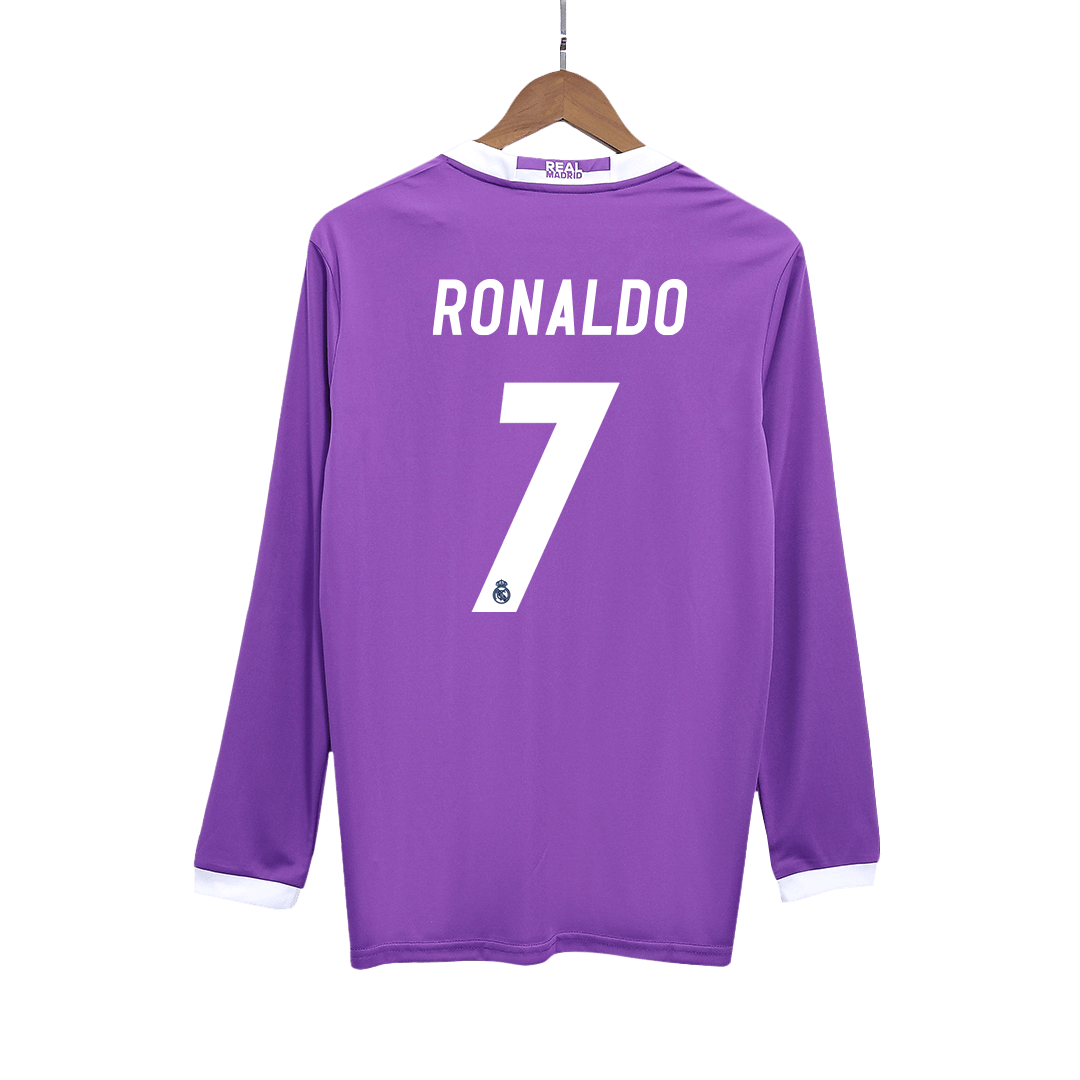 Venkovní Retro Dres Real Madrid 2016/17 Retro Long Sleeve RONALDO #7