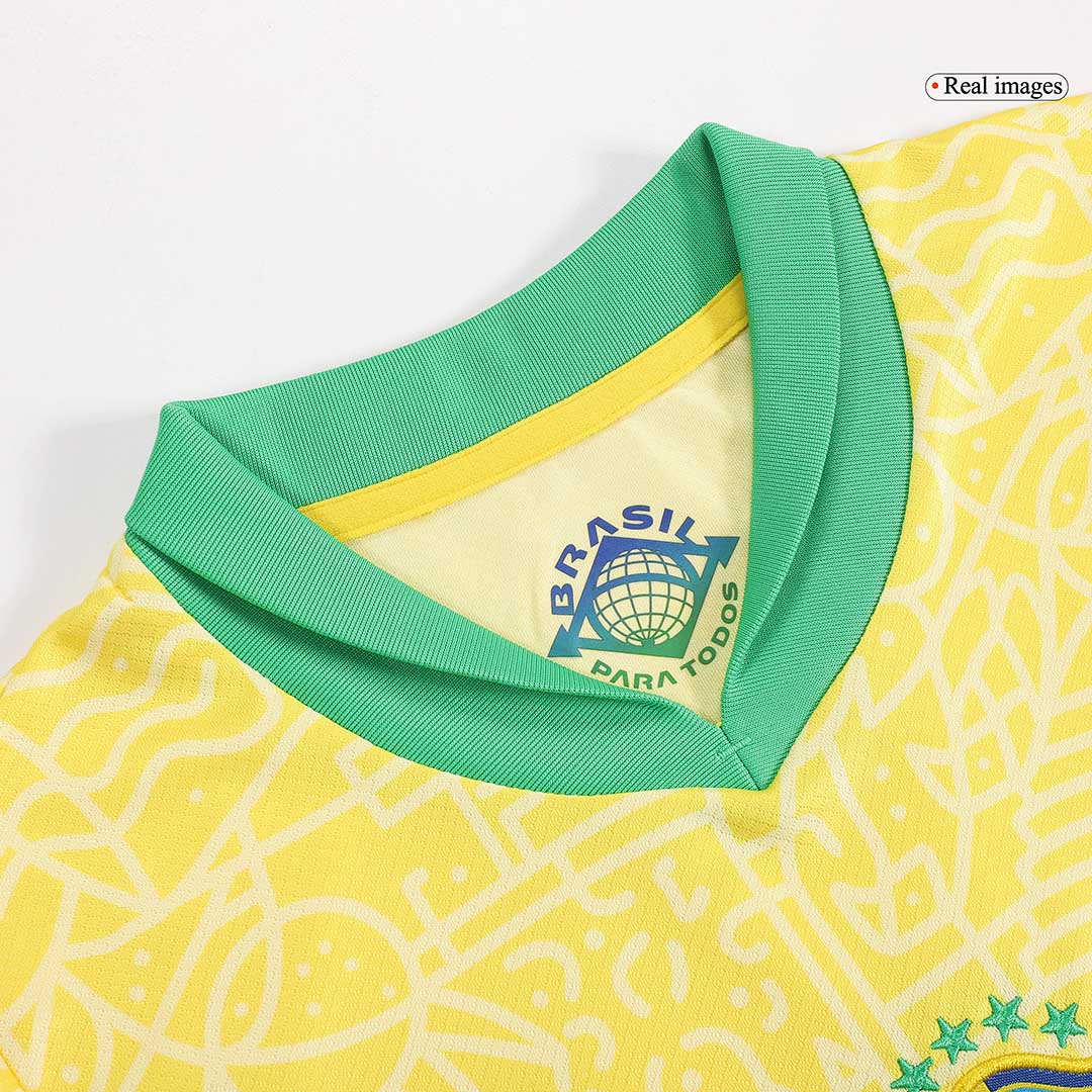 Dětská Domácí Fotbalový Souprava Brazil 2024