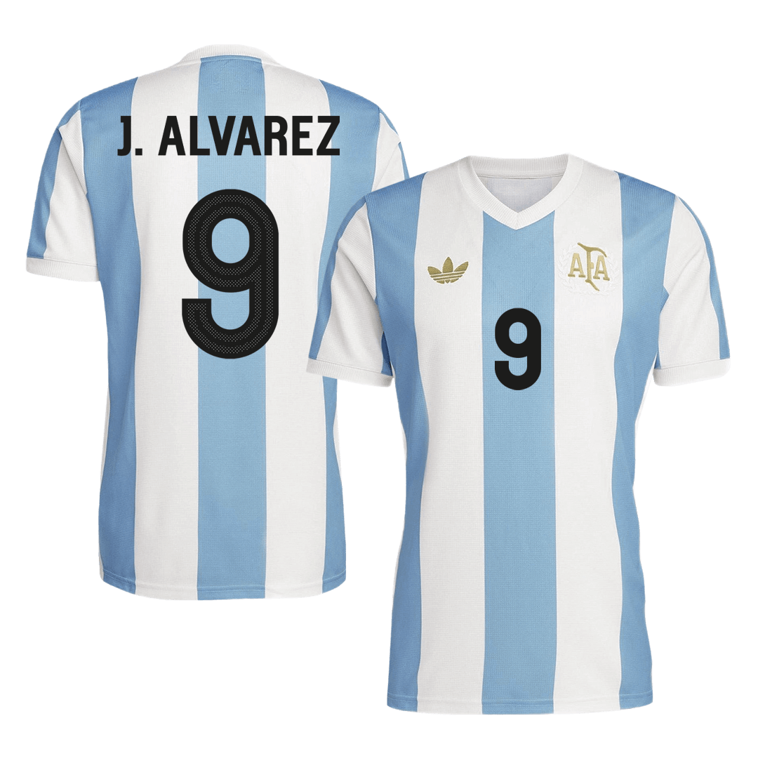 Fotbalový Dres Argentina 2024 J.ALVAREZ #9 50th Anniversary
