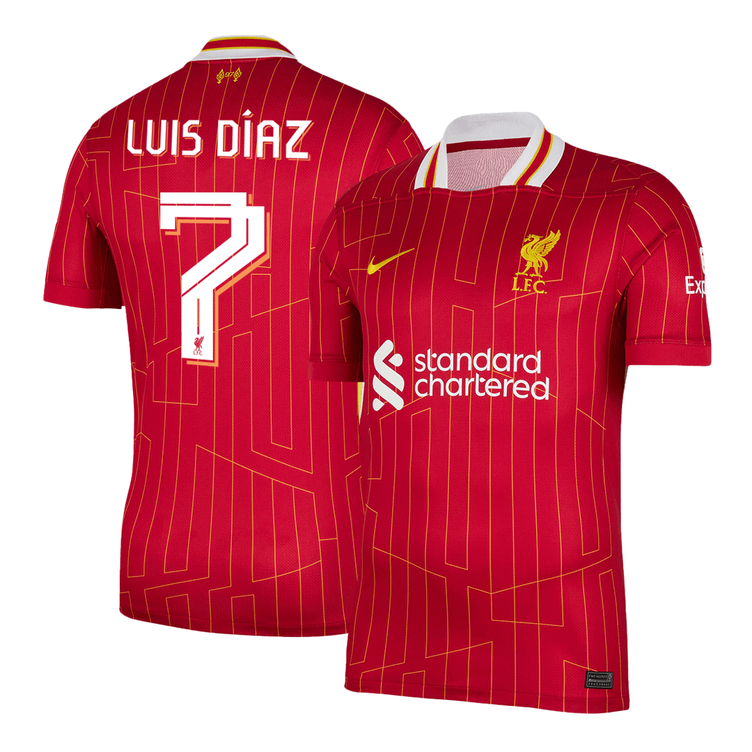 Domácí Fotbalový Dres Liverpool 24/25 LUIS DÍAZ #7 UCL