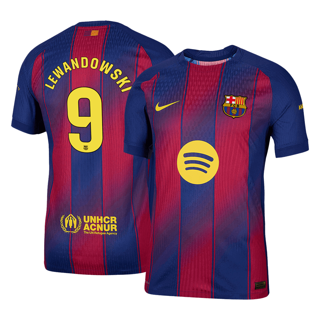 Domácí Fotbalový Dres Barcelona 25/26 Authentic LEWANDOWSKI #9