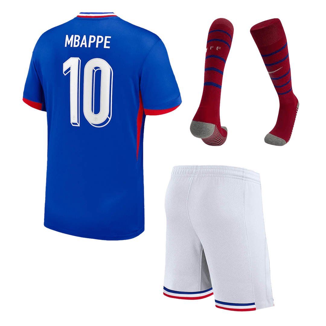 Dětská Domácí Fotbalový Souprava France 2024 MBAPPE #10