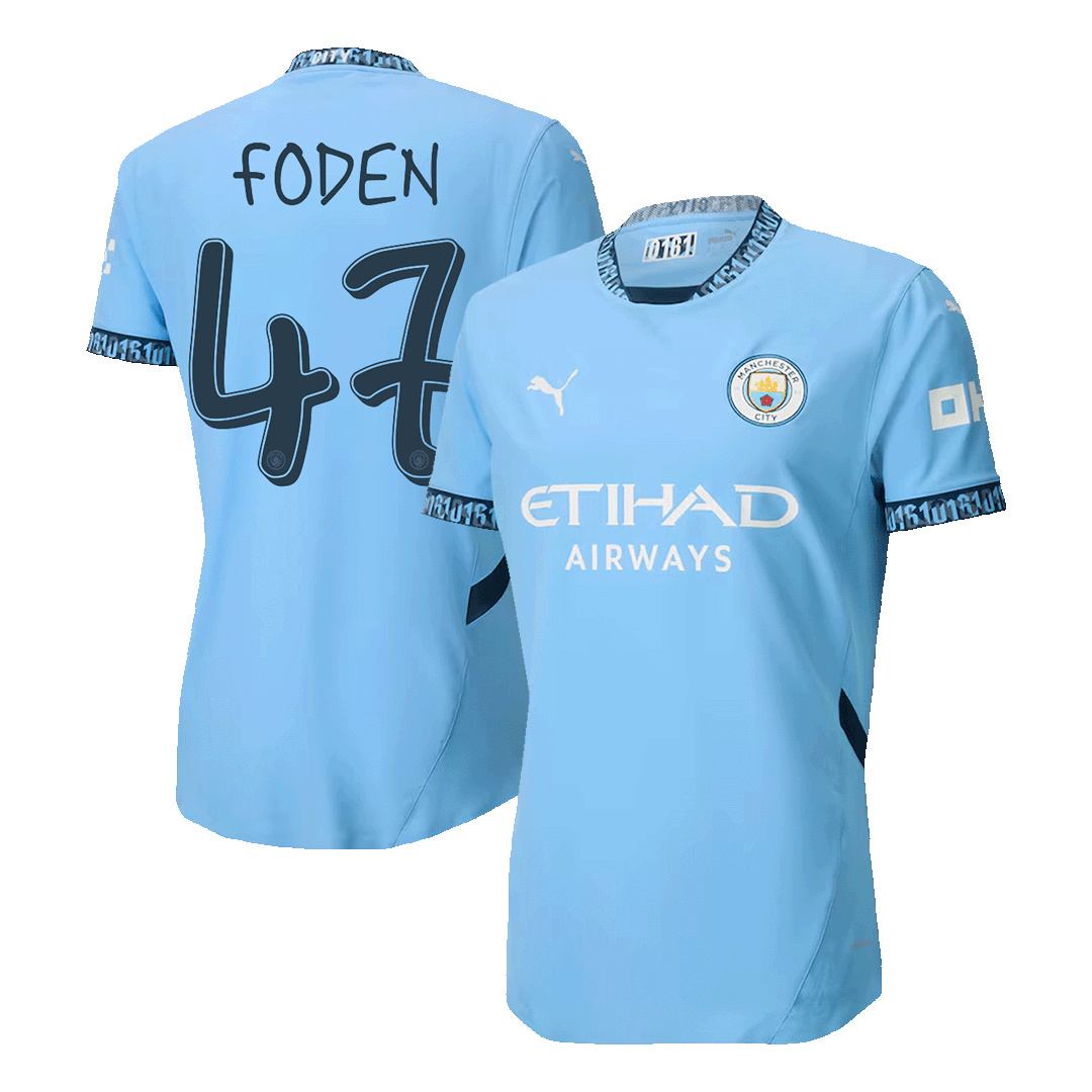 Domácí Fotbalový Dres Manchester City 24/25 Authentic FODEN #47 UCL