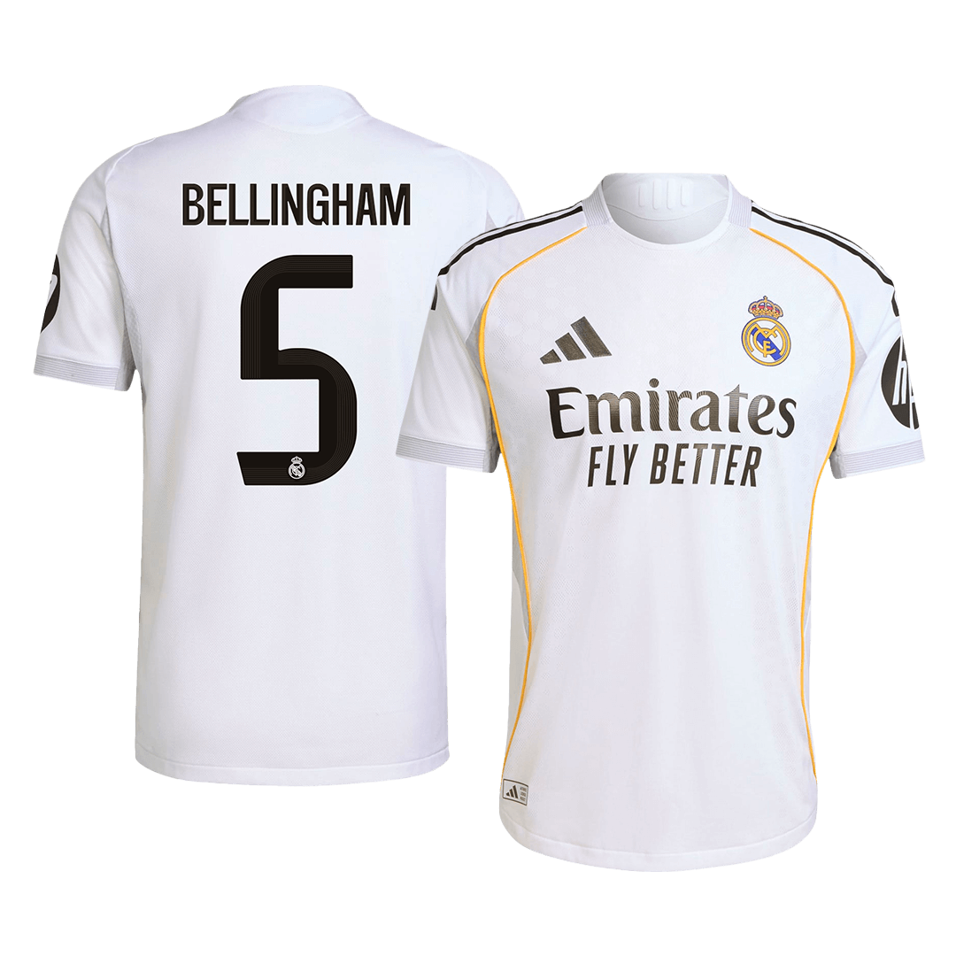 Domácí Fotbalový Dres Real Madrid 25/26 Authentic BELLINGHAM #5