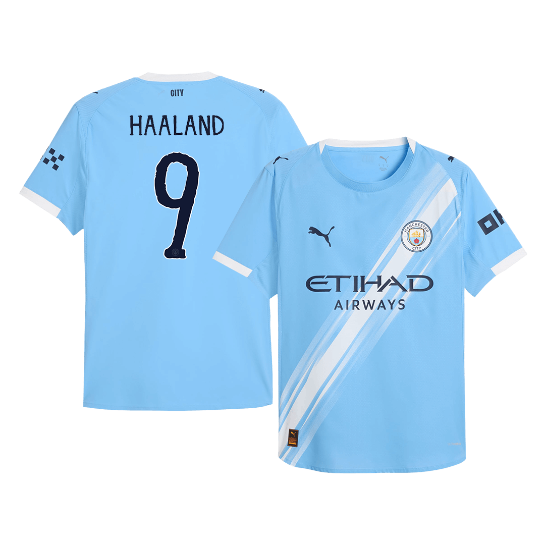 Domácí Fotbalový Dres Manchester City 25/26 Authentic HAALAND #9