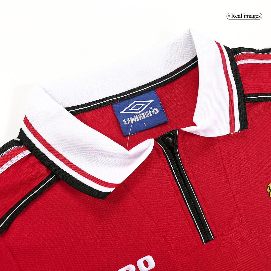 Domácí Retro Dres Manchester United 1998/99 Long Sleeve