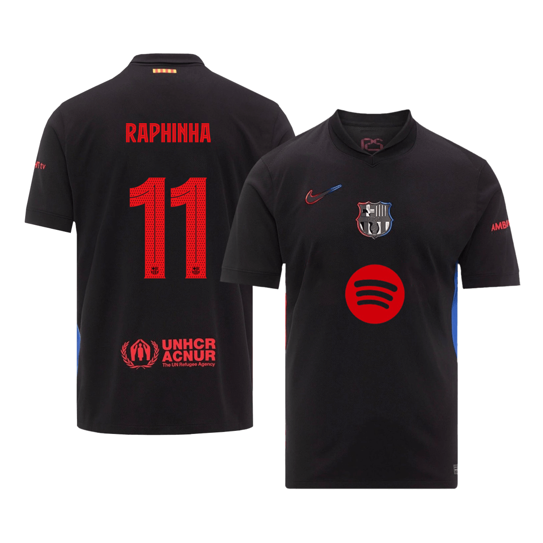 Venkovní Fotbalový Dres Barcelona 24/25 RAPHINHA #11 UCL