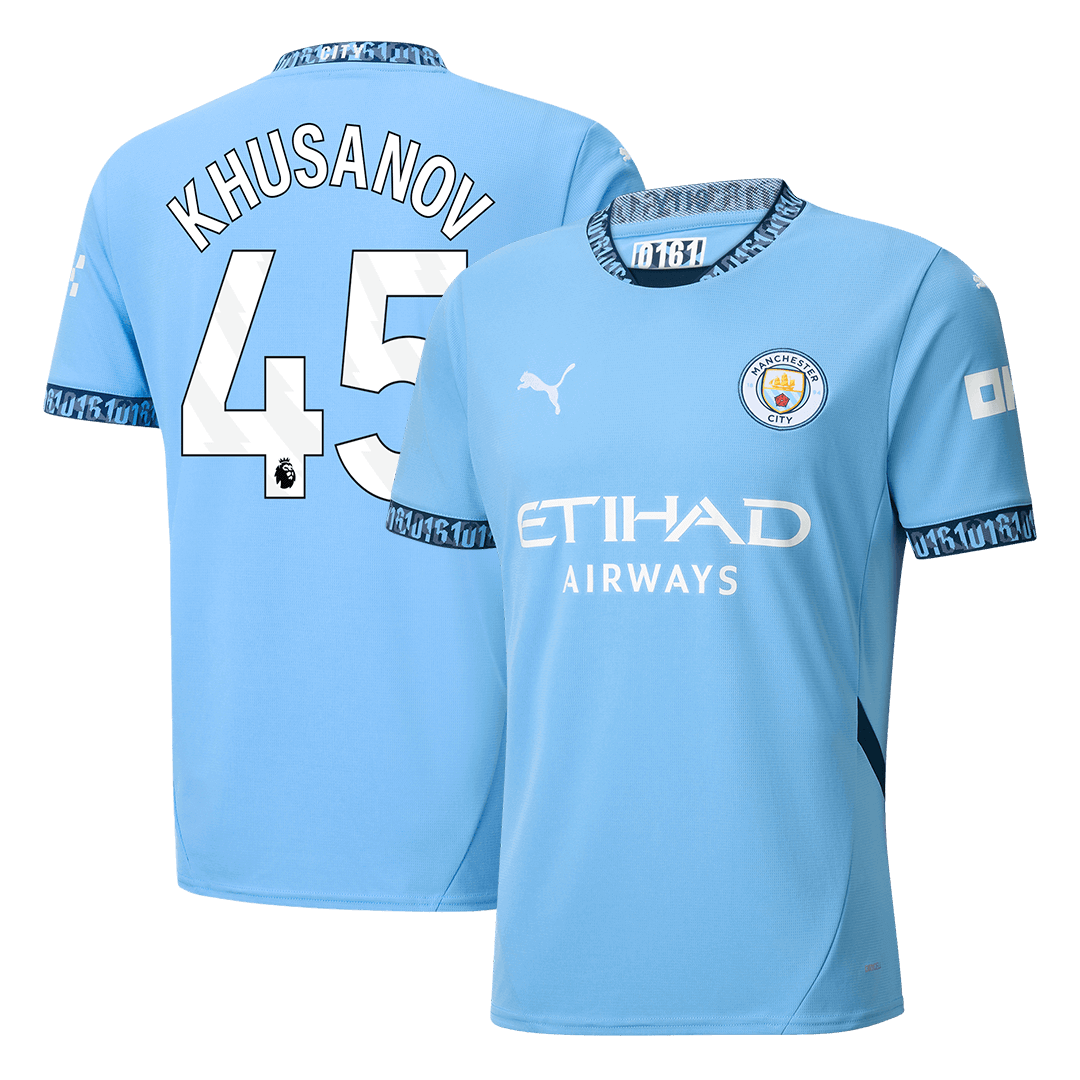 Domácí Fotbalový Dres Manchester City 24/25 KHUSANOV #45
