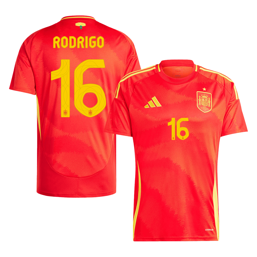 Domácí Fotbalový Dres Spain 2024 RODRIGO #16