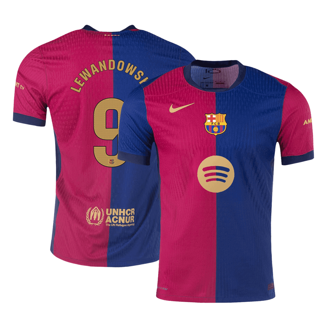 Domácí Fotbalový Dres Barcelona 24/25 Authentic LEWANDOWSKI #9