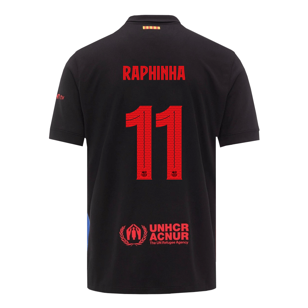 Venkovní Fotbalový Dres Barcelona 24/25 RAPHINHA #11 UCL