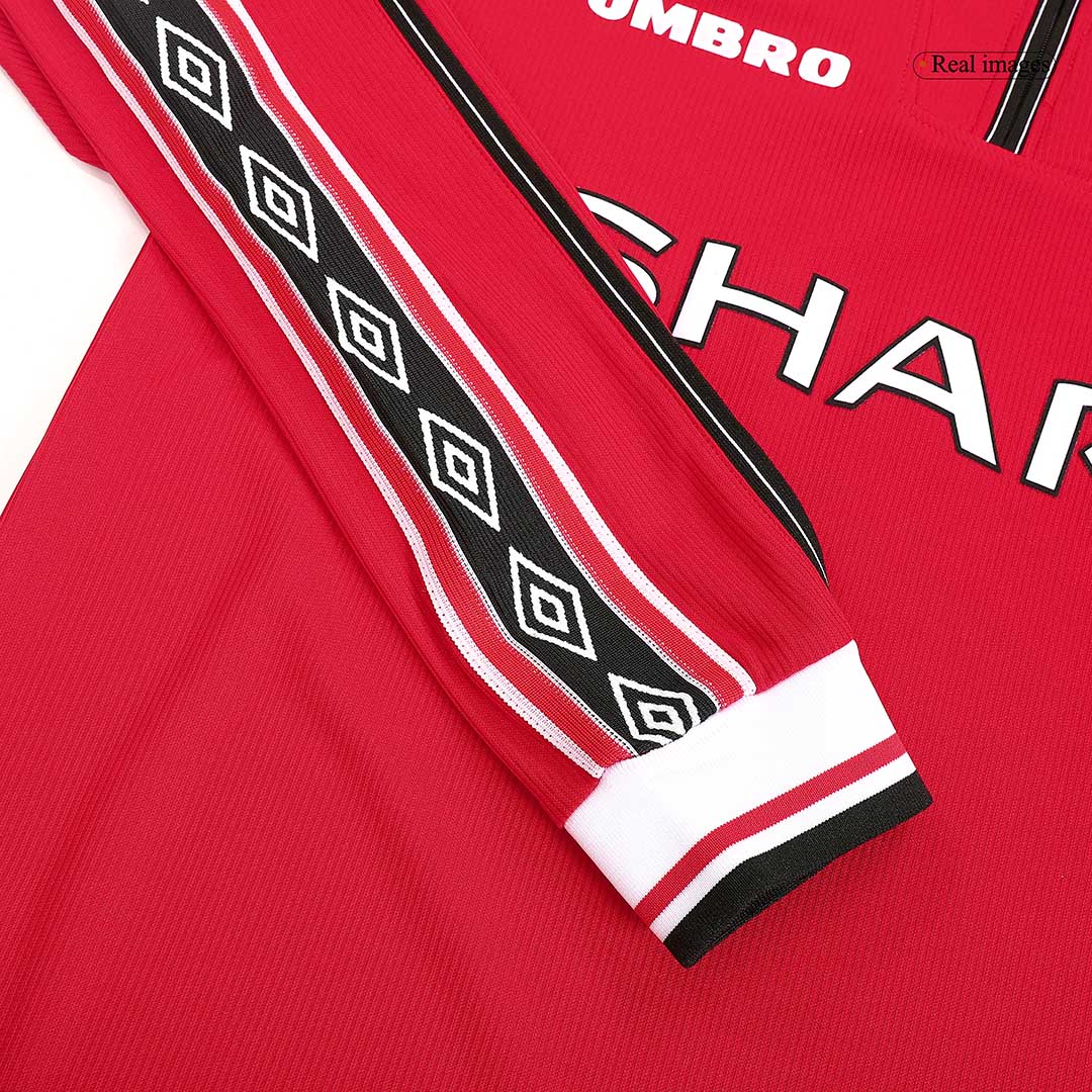Domácí Retro Dres Manchester United 1998/99 Long Sleeve