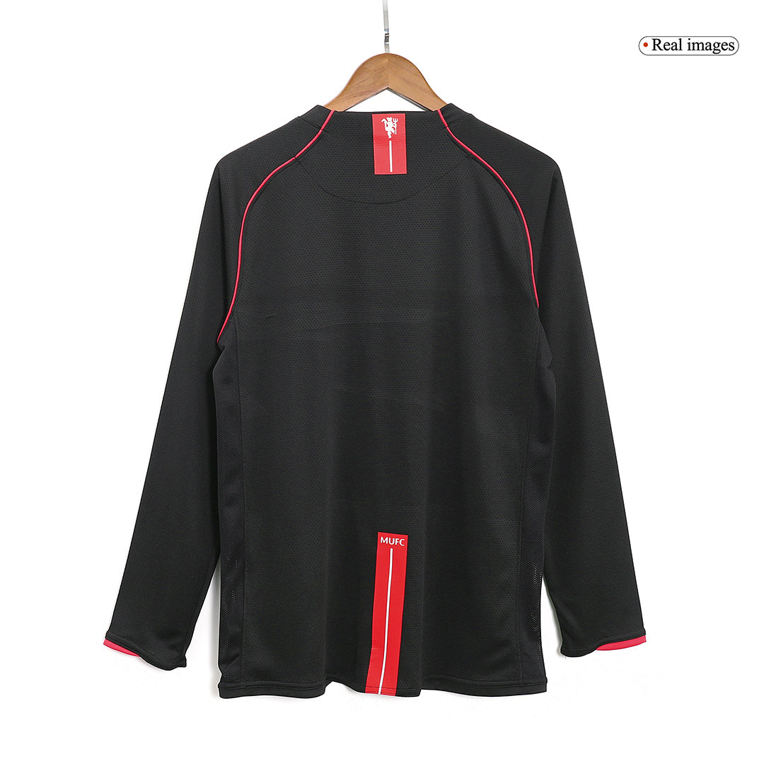 Venkovní Retro Dres Manchester United 2007/08 Long Sleeve