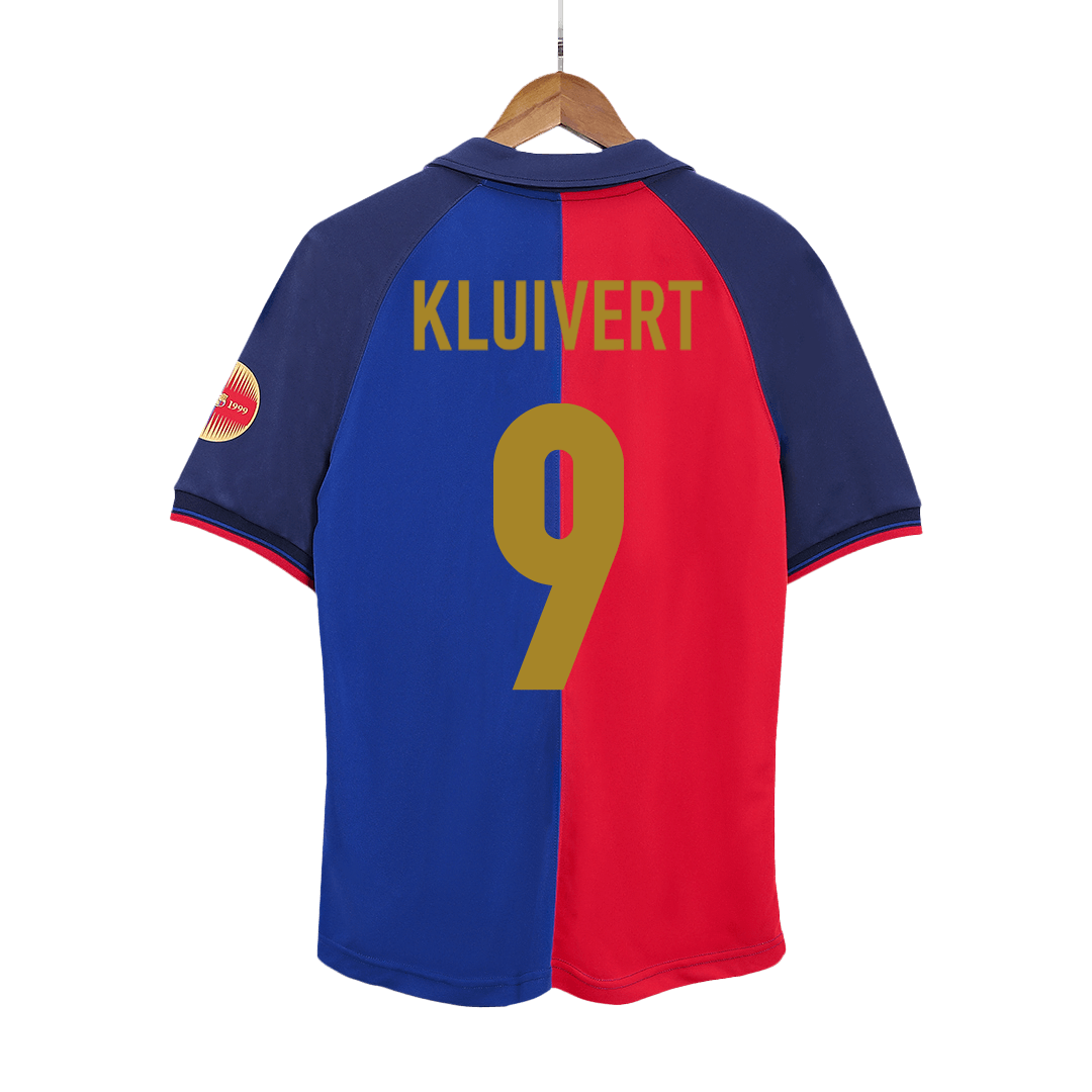 Domácí Retro Dres Barcelona 1999/00 KLUIVERT #9 - 100th Anniversary