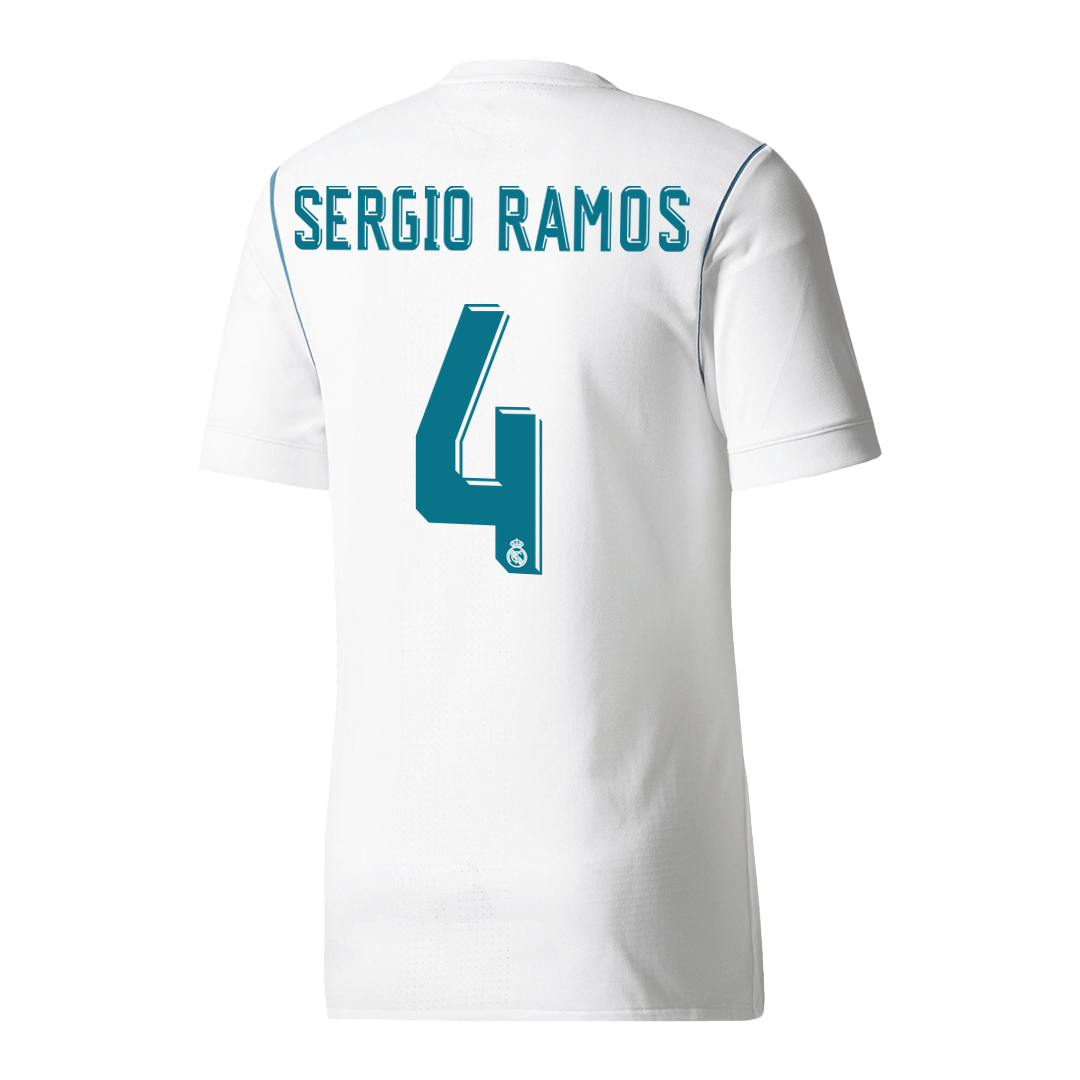 Domácí Retro Dres Real Madrid 2017/18 Retro SERGIO RAMOS #4