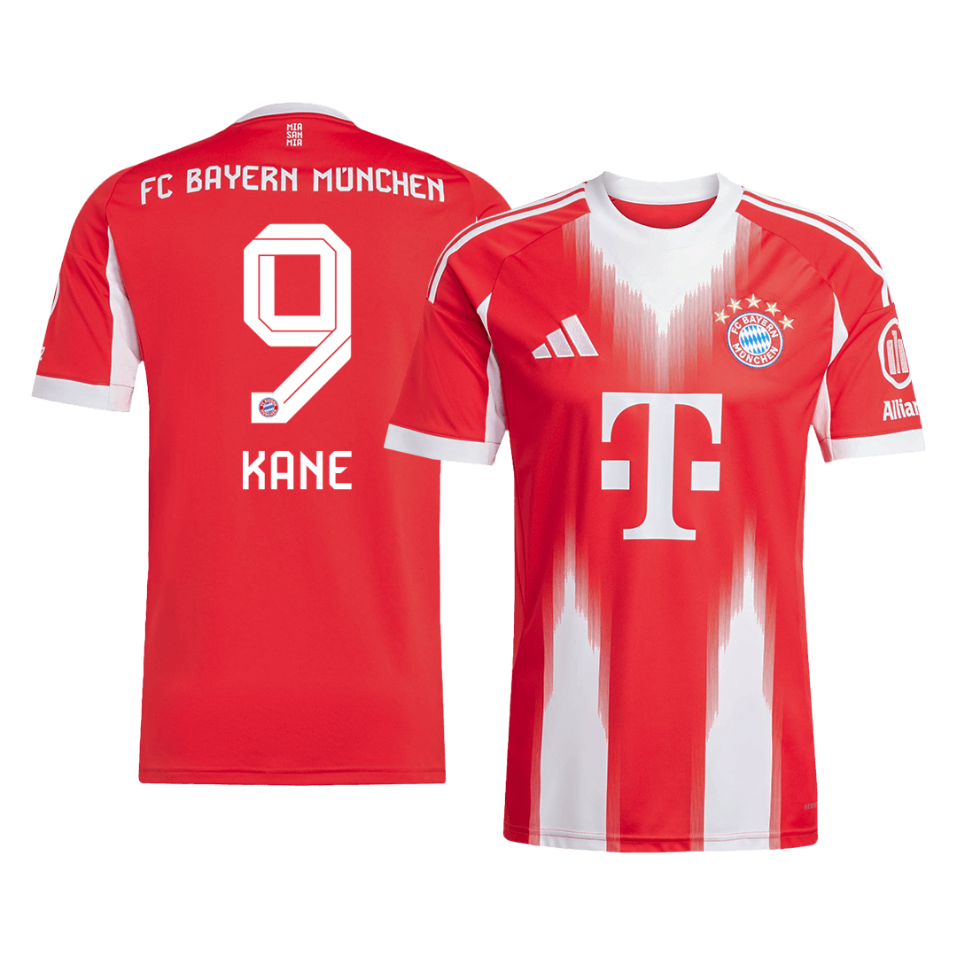 KANE #9 Bayern Munich Home Soccer Jersey 2025/26 Red