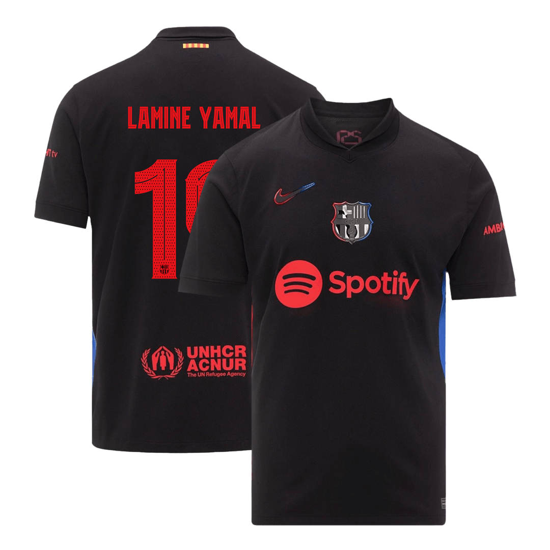 Venkovní Fotbalový Dres Barcelona 24/25 LAMINE YAMAL #19 UCL
