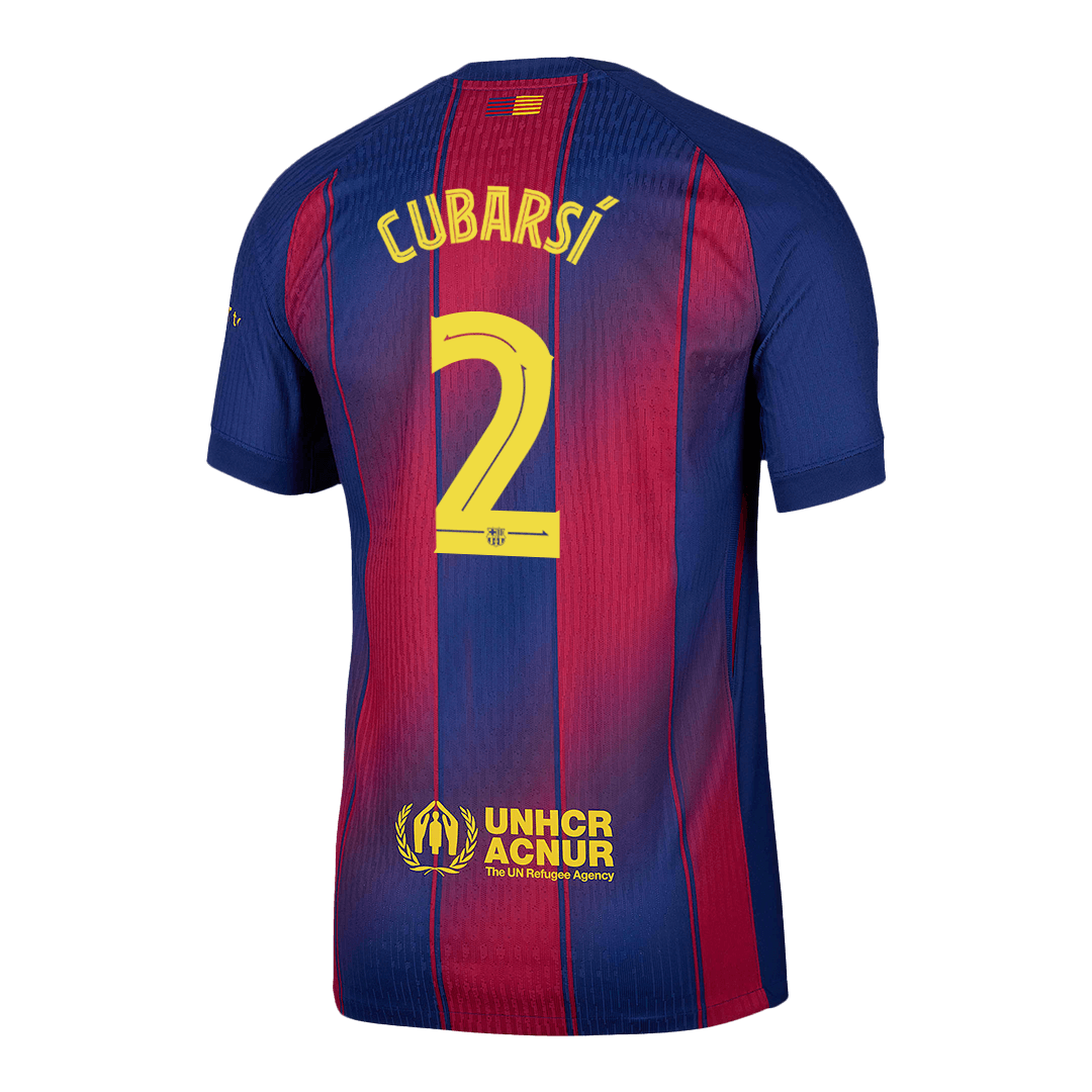 Domácí Fotbalový Dres Barcelona 25/26 Authentic CUBARSÍ #2 UCL