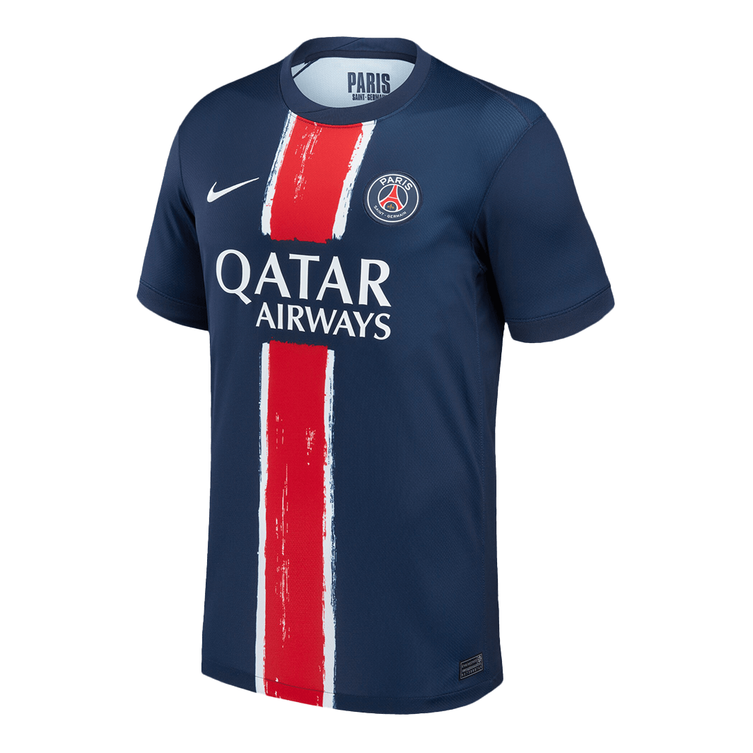 BARCOLA #29 PSG Home Soccer Jersey 2024/25 Navy - UCL