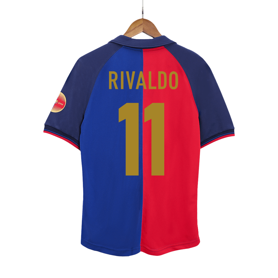 Domácí Retro Dres Barcelona 1999/00 RIVALDO #11 - 100th Anniversary