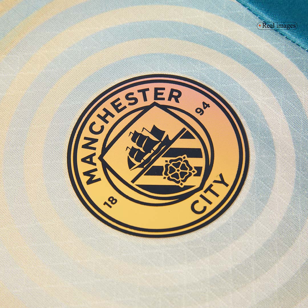 Čtvrtý Fotbalový Dres Manchester City 24/25 Authentic HAALAND #9 - Definitely City