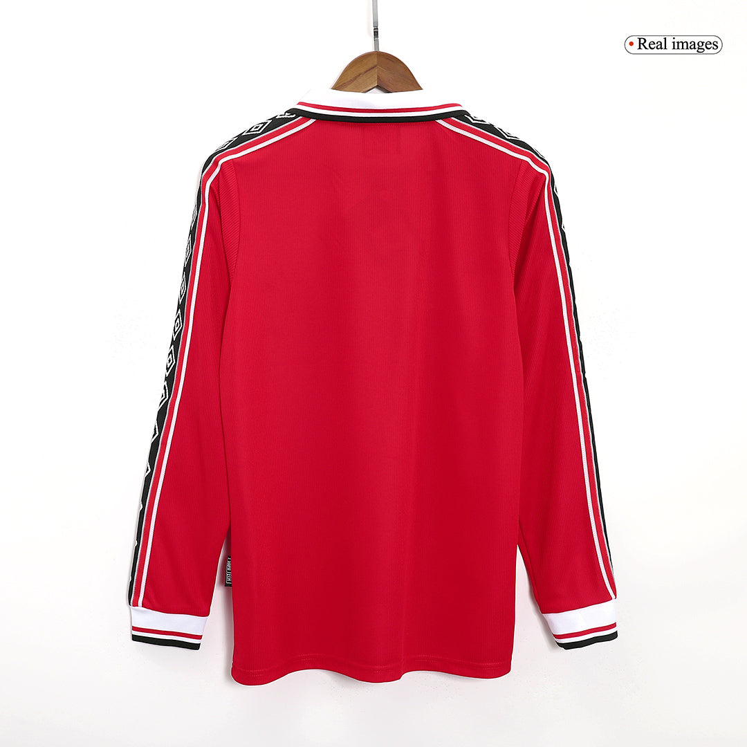 Domácí Retro Dres Manchester United 1998/99 Long Sleeve