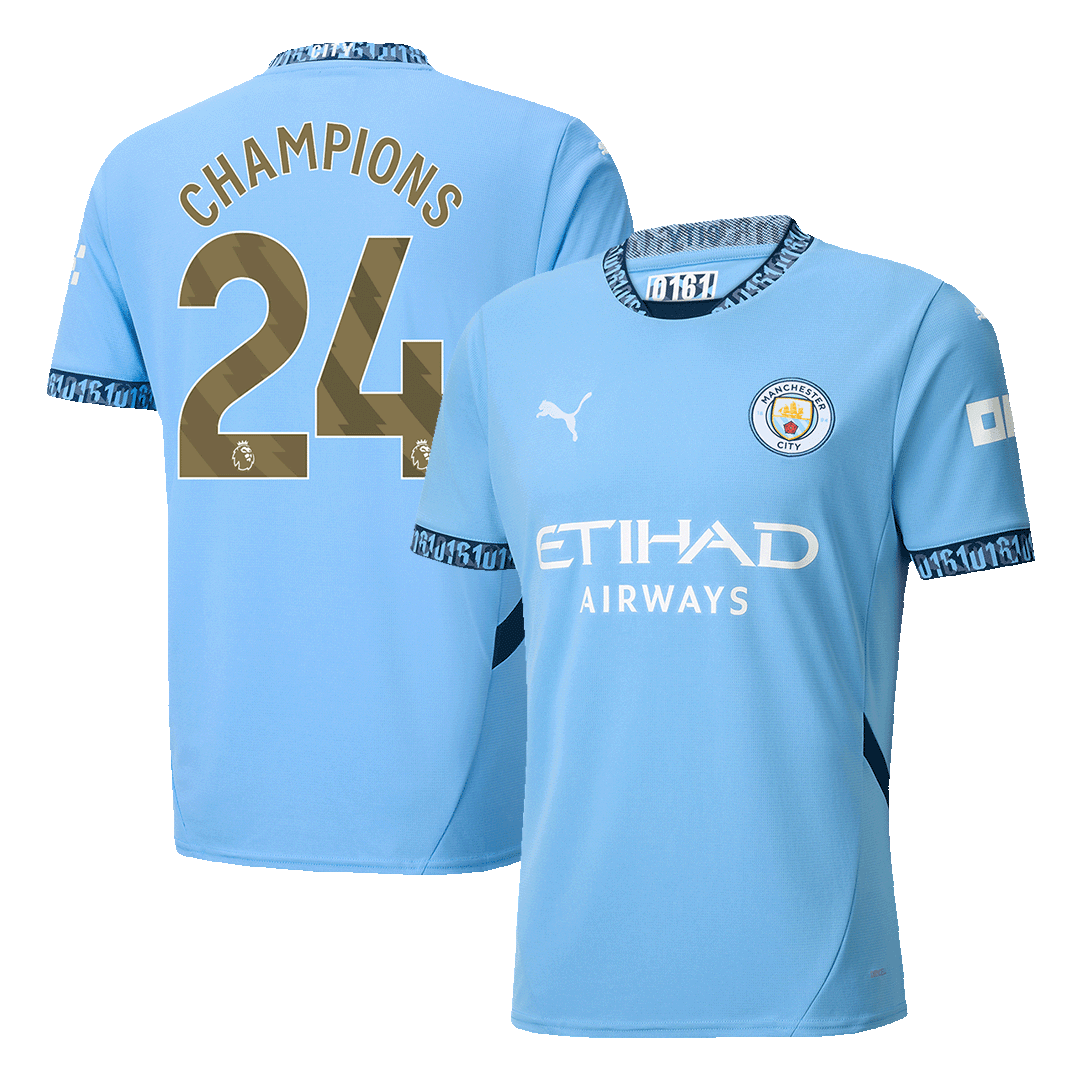 Domácí Fotbalový Dres Manchester City 24/25 CHAMPIONS #24