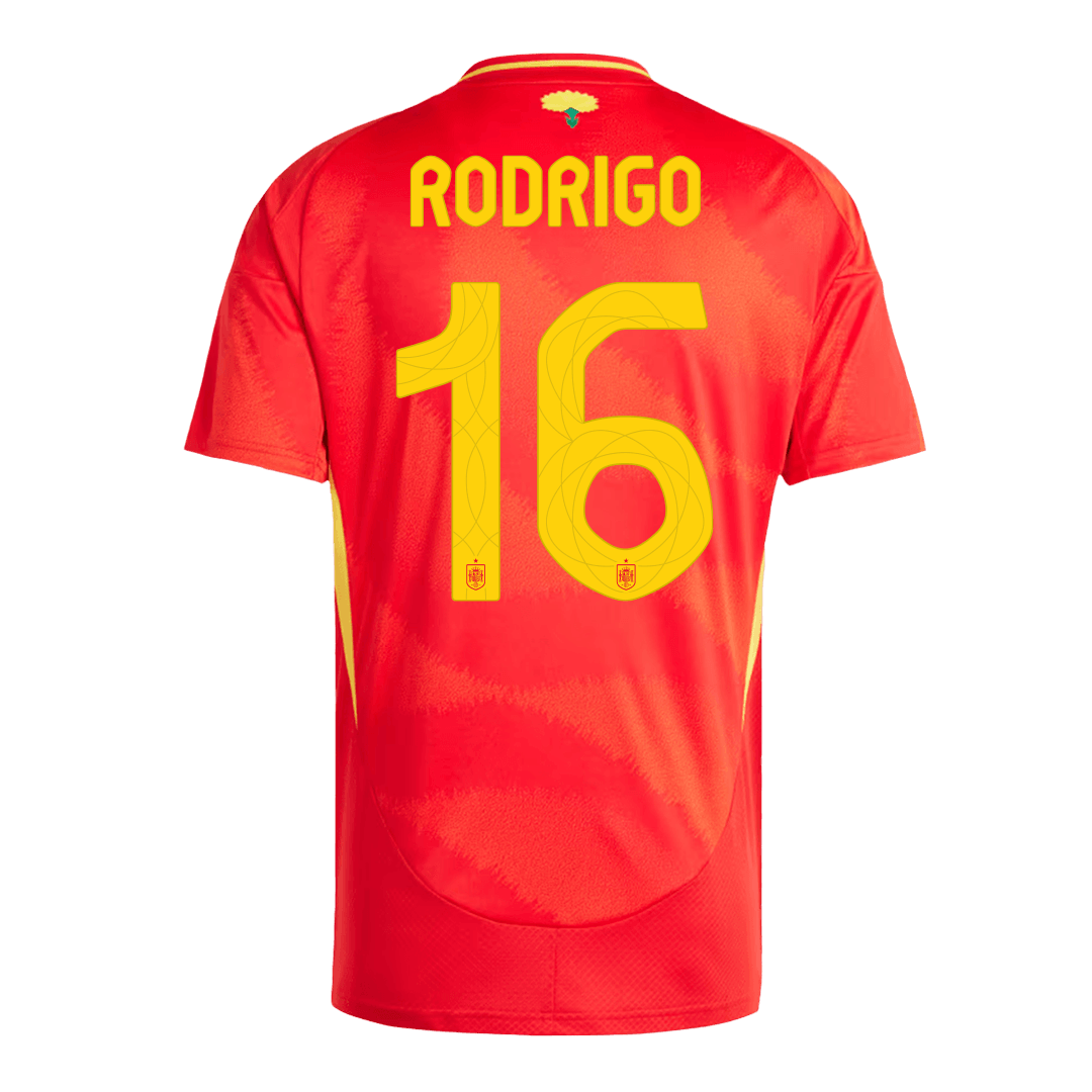 Domácí Fotbalový Dres Spain 2024 RODRIGO #16