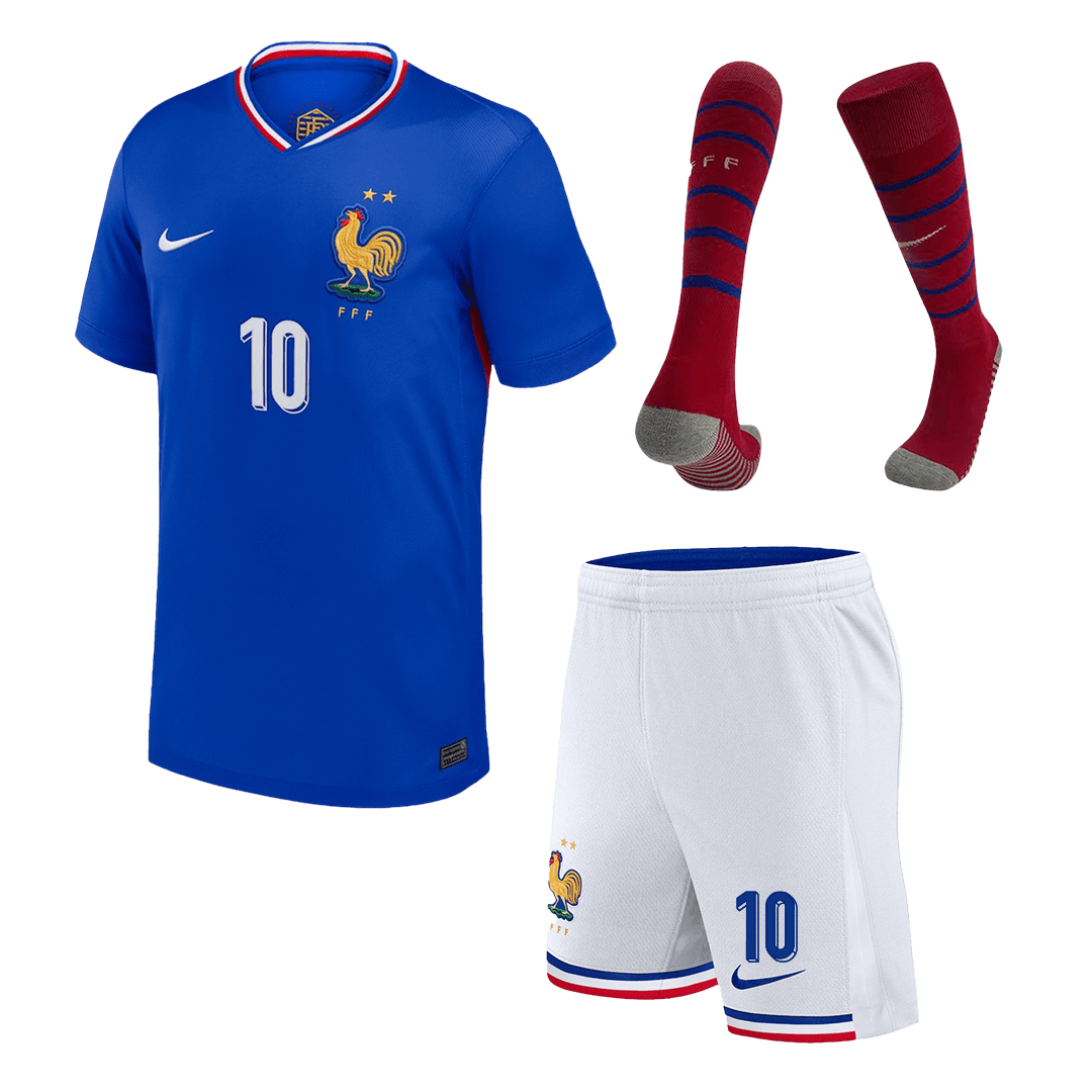 Dětská Domácí Fotbalový Souprava France 2024 MBAPPE #10
