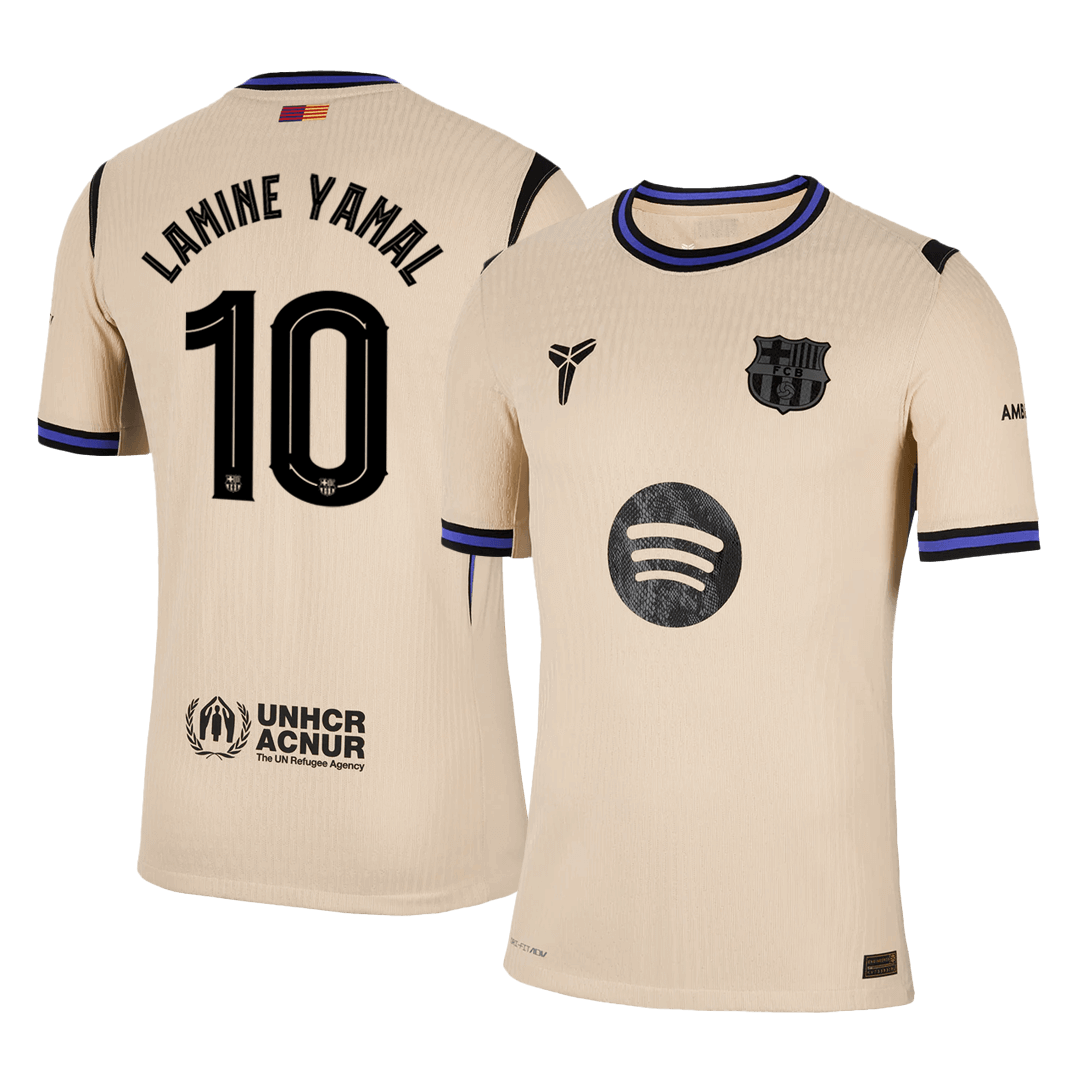 Venkovní Fotbalový Dres Barcelona 25/26 Authentic LAMINE YAMAL #10 UCL