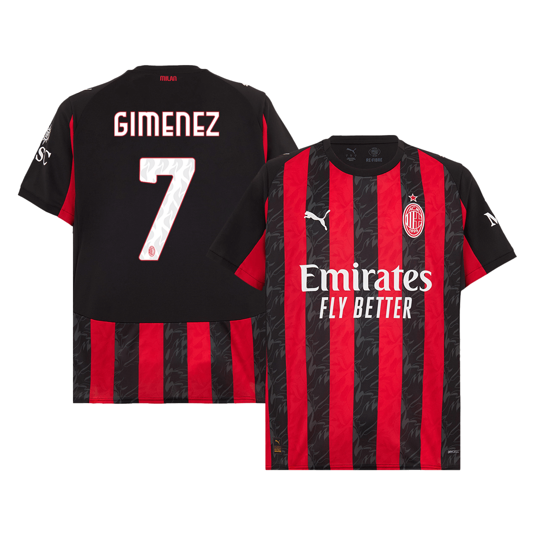 Domácí Fotbalový Dres AC Milán 25/26 GIMENEZ #7