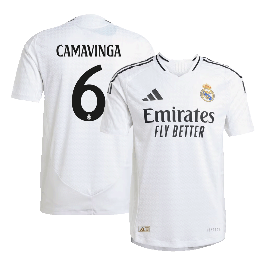 Domácí Fotbalový Dres Real Madrid 24/25 Authentic CAMAVINGA #6