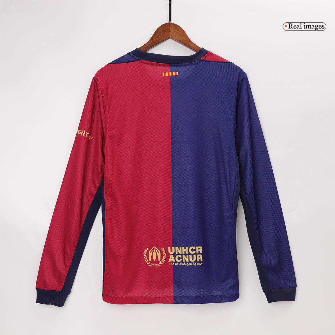 Domácí Fotbalový Dres Barcelona 24/25 Long Sleeve