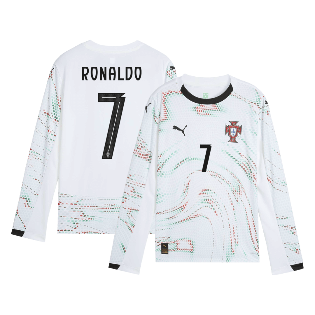 Venkovní Fotbalový Dres Portugal Long Sleeve RONALDO #7