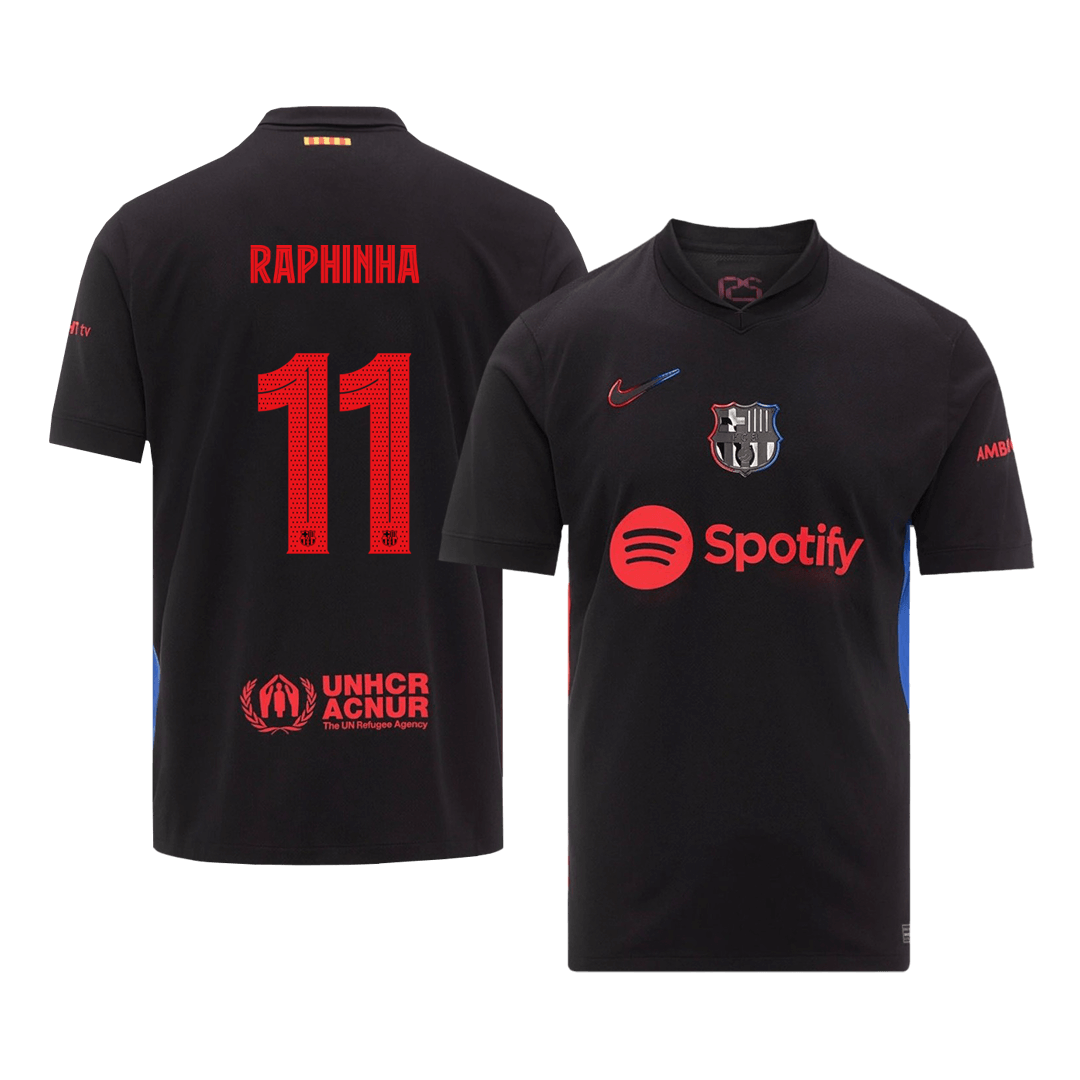 Venkovní Fotbalový Dres Barcelona 24/25 RAPHINHA #11 UCL