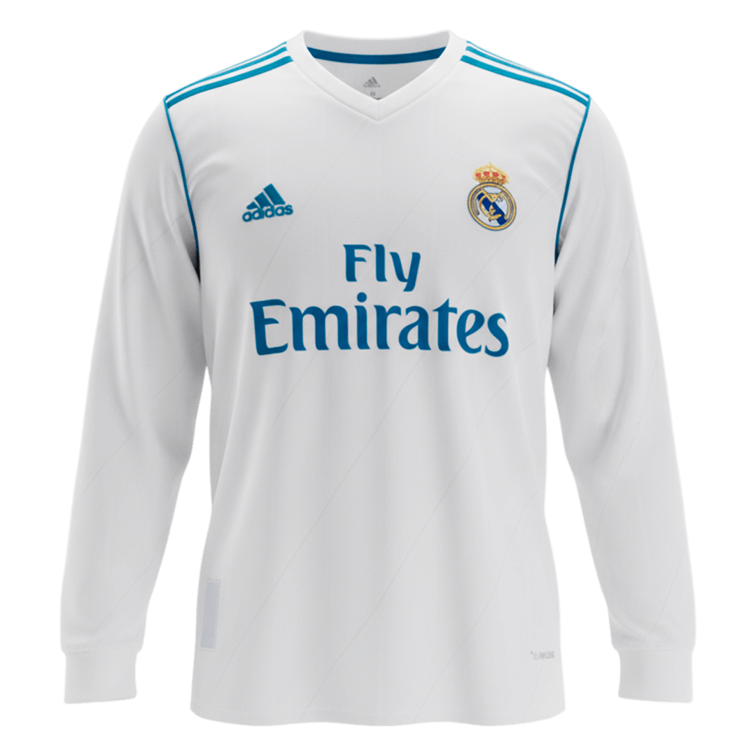 Domácí Retro Dres Real Madrid 2017/18 Retro Long Sleeve SERGIO RAMOS #4