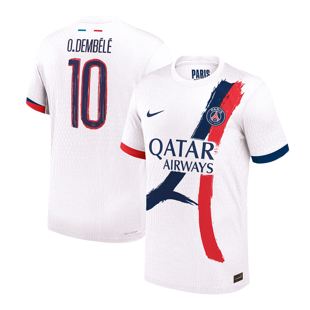 Venkovní Fotbalový Dres PSG 24/25 Authentic O.DEMBÉLÉ #10 UCL